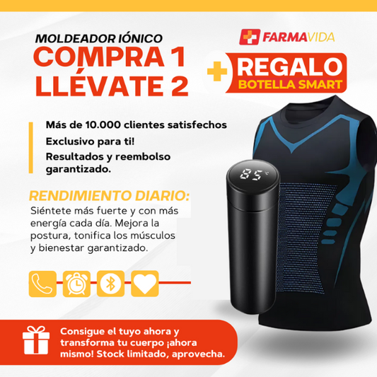 Chaleco Moldeador Iónico Fiber Pulse™ - Compra 1 y Obtén 2 + Botella inteligente