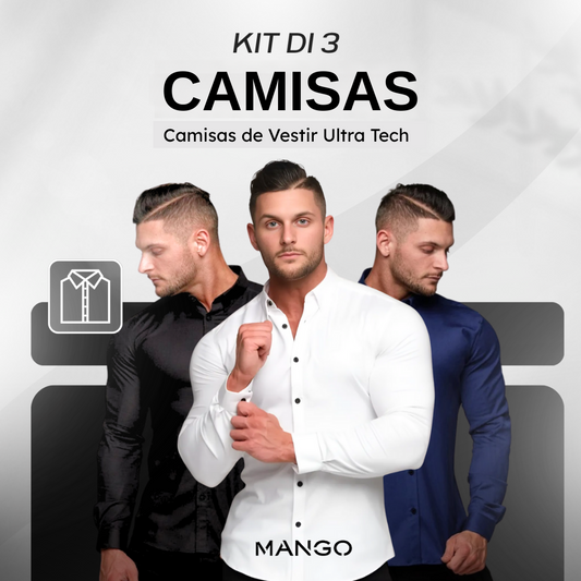 Kit de 3 Camisas de Vestir Ultra Tech